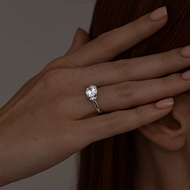 Кольцо SOKOLOV - Серебро 925, Фианит (арт. 94013562)