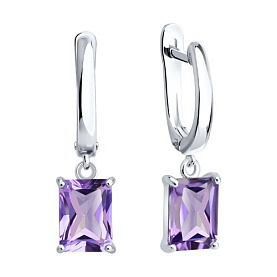 Серьги SOKOLOV - Серебро 925, Аметист (арт. 92023188)