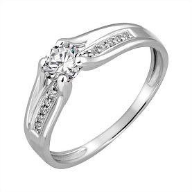 Кольцо Карат - Серебро 925, Фианит (арт. 11-0379-23-01)