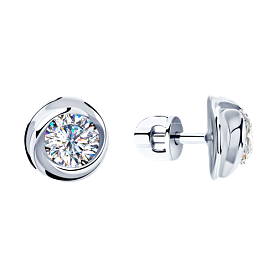 Серьги SOKOLOV - Серебро 925, Фианит (арт. 94023276)