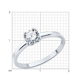 Кольцо SOKOLOV - Серебро 925, Фианит (арт. 94014874)