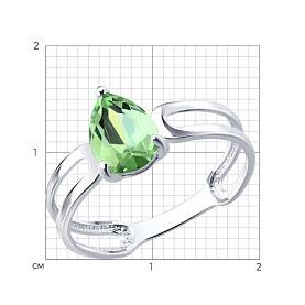 Кольцо Diamant - Серебро 925, Кристалл (арт. 94-110-00244-3)