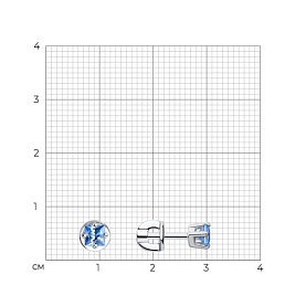 Серьги SOKOLOV - Серебро 925, Фианит (арт. 94020125)