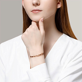 Браслет SOKOLOV - Золото 585, Гранат (арт. 750028)