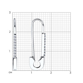 Серьги SOKOLOV - Серебро 925, Фианит (арт. 94025991)