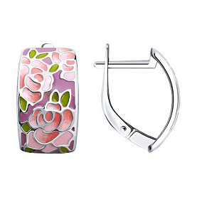 Серьги SOKOLOV - Серебро 925, Эмаль (арт. 94025759)