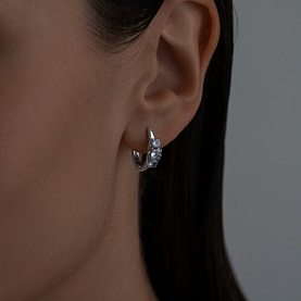 Серьги SOKOLOV - Серебро 925, Танзанит (арт. 92025268)