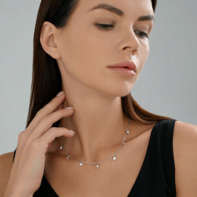 Колье SOKOLOV - Серебро 925, Фианит (арт. 94071206)