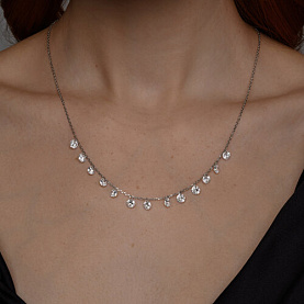 Колье SOKOLOV - Серебро 925, Фианит (арт. 94070349)