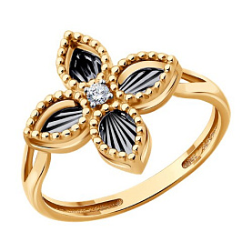 Кольцо Diamant - Золото 585, Фианит (арт. 51-110-02984-1)