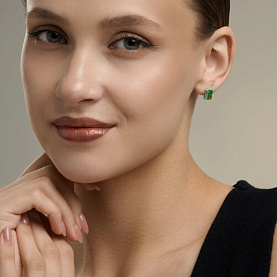 Серьги SOKOLOV - Серебро 925, Фианит (арт. 94027370)