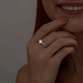 Кольцо SOKOLOV - Серебро 925, Фианит (арт. 94013761)