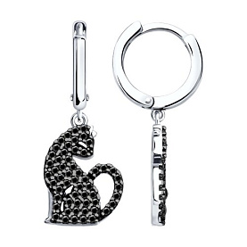 Серьги SOKOLOV - Серебро 925, Фианит (арт. 94026851)