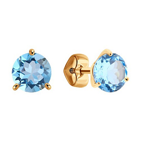 Серьги SOKOLOV - Золото 375, Топаз (арт. 37728714)