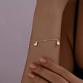 Браслет SOKOLOV - Серебро 925, Swarovski (арт. 94051035)