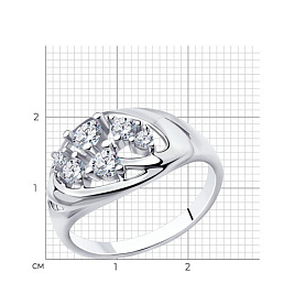 Кольцо Diamant - Серебро 925, Фианит (арт. 94-110-00559-1)