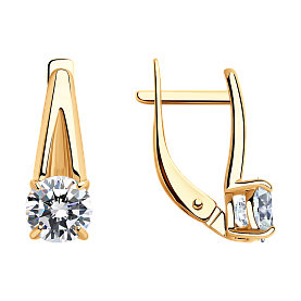 Серьги SOKOLOV - Серебро 925, Фианит (арт. 93020925)