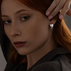 Серьги SOKOLOV - Серебро 925, Фианит (арт. 94025276)