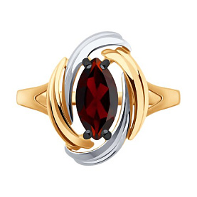 Кольцо Diamant - Золото 585, Гранат (арт. 51-310-02475-2)