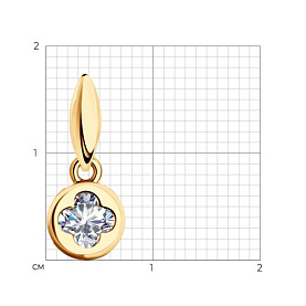 Подвеска SOKOLOV - Серебро 925, Фианит (арт. 93030279)