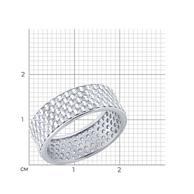 Кольцо SOKOLOV - Серебро 925, Фианит (арт. 94014465)