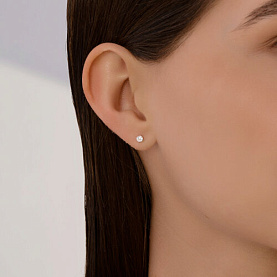 Серьга SOKOLOV - Золото 585, Фианит (арт. 170052)