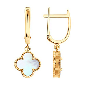 Серьги SOKOLOV - Золото 585, Перламутр (арт. 729112)