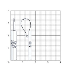 Серьги Diamant - Серебро 925, Фианит (арт. 94-120-00889-1)