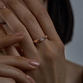 Кольцо SOKOLOV - Серебро 925, Бриллиант (арт. 87010054)