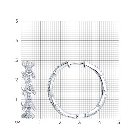Серьги SOKOLOV - Серебро 925, Фианит (арт. 94027363)