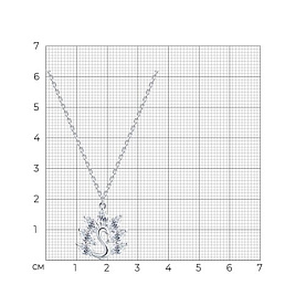 Колье SOKOLOV - Серебро 925, Фианит (арт. 94070740)