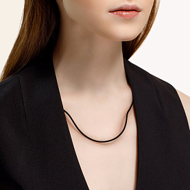 Колье SOKOLOV - Серебро 925, Каучук (арт. 93080004)