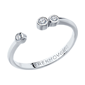 Кольцо SOKOLOV - Серебро 925, Фианит (арт. 94012652)