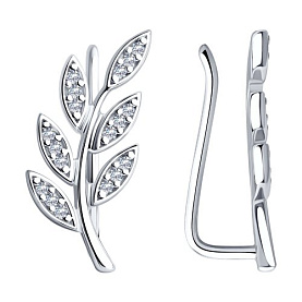 Серьги Diamant - Серебро 925, Фианит (арт. 94-120-01046-1)