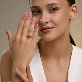 Кольцо SOKOLOV - Серебро 925, Празиолит (арт. 92014694)