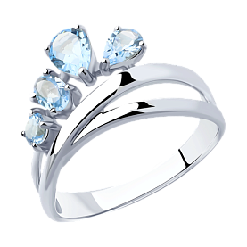 Кольцо Diamant - Серебро 925, Топаз (арт. 94-310-00450-1)