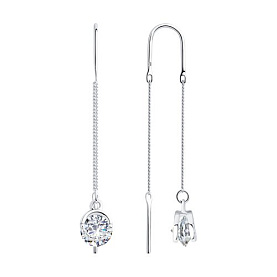 Серьги SOKOLOV - Серебро 925, Фианит (арт. 94023434)