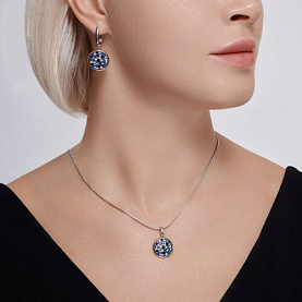 Подвеска SOKOLOV - Серебро 925, Фианит (арт. 94033108)