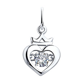 Подвеска SOKOLOV - Серебро 925, Фианит (арт. 94032109)