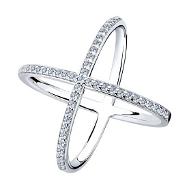 Кольцо SOKOLOV - Серебро 925, Фианит (арт. 94011298)