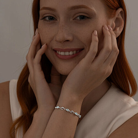 Браслет SOKOLOV - Серебро 925, Топаз, Фианит (арт. 92050163)