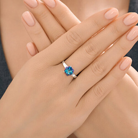 Кольцо Diamant - Серебро 925, Swarovski (арт. 94-110-02383-2)