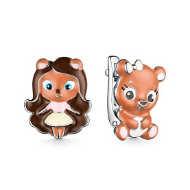 Серьги Мириада - Серебро 925, Эмаль (арт. 901022732)