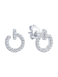 Серьги SOKOLOV - Серебро 925, Фианит (арт. 94027188-91)