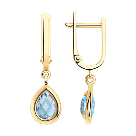 Серьги SOKOLOV - Золото 375, Топаз (арт. 37727364)