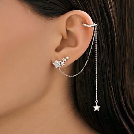 Серьга SOKOLOV - Серебро 925, Фианит (арт. 94170407)