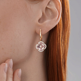 Серьги SOKOLOV - Золото 585, Фианит (арт. 729035)