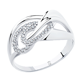 Кольцо SOKOLOV - Серебро 925, Фианит (арт. 94012922)