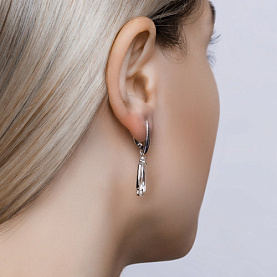 Серьги SOKOLOV - Серебро 925, Горный хрусталь (арт. 92021960)