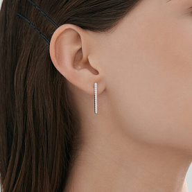 Серьги SOKOLOV - Серебро 925, Фианит (арт. 94027085)